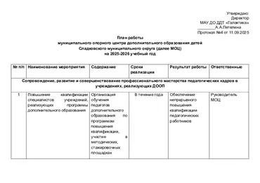 План работы моц на 25-26 год